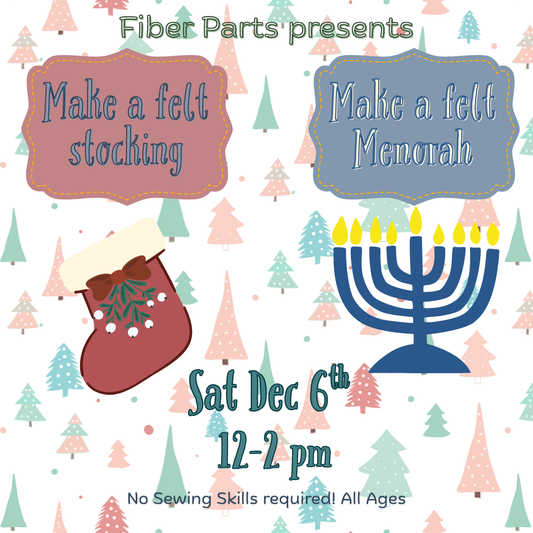 Make a felt stocking or menorah Class
