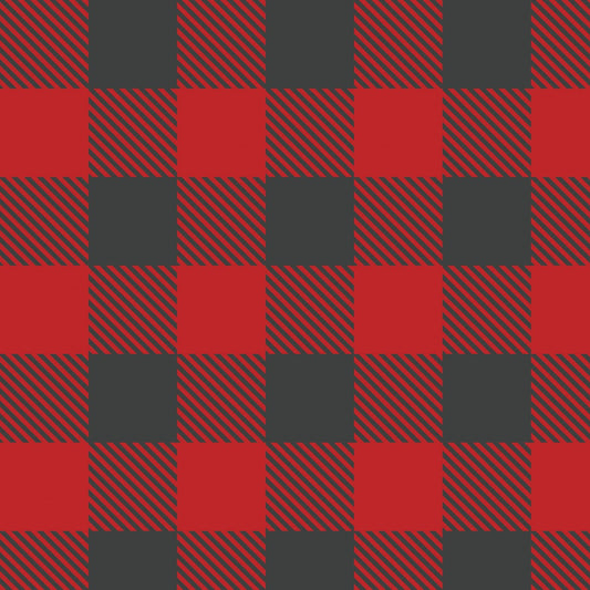 Camelot Fabrics - Minky Buffalo Plaid Red