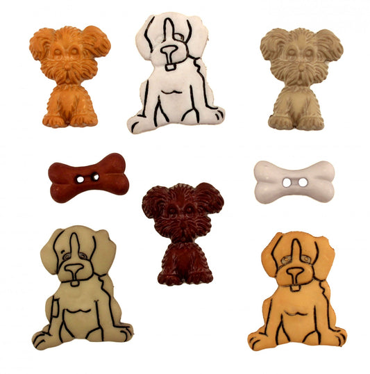 Buttons Galore puppy love