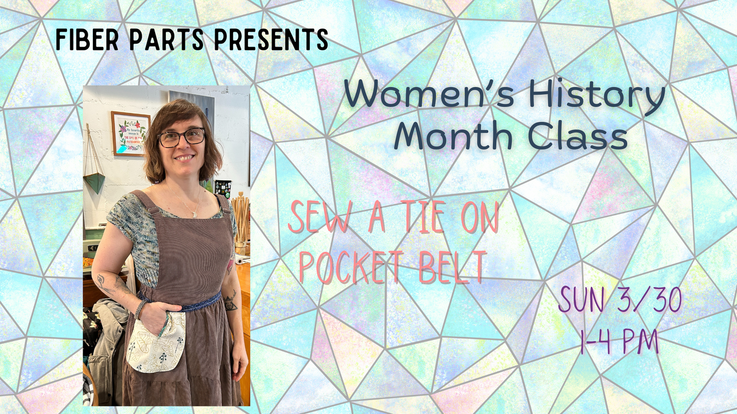 Sew a tie on Pocket Belt