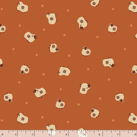 Marcus Fabrics Woolly Whims Sheepies Paprika
