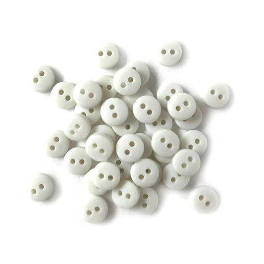 Buttons Galore white tiny