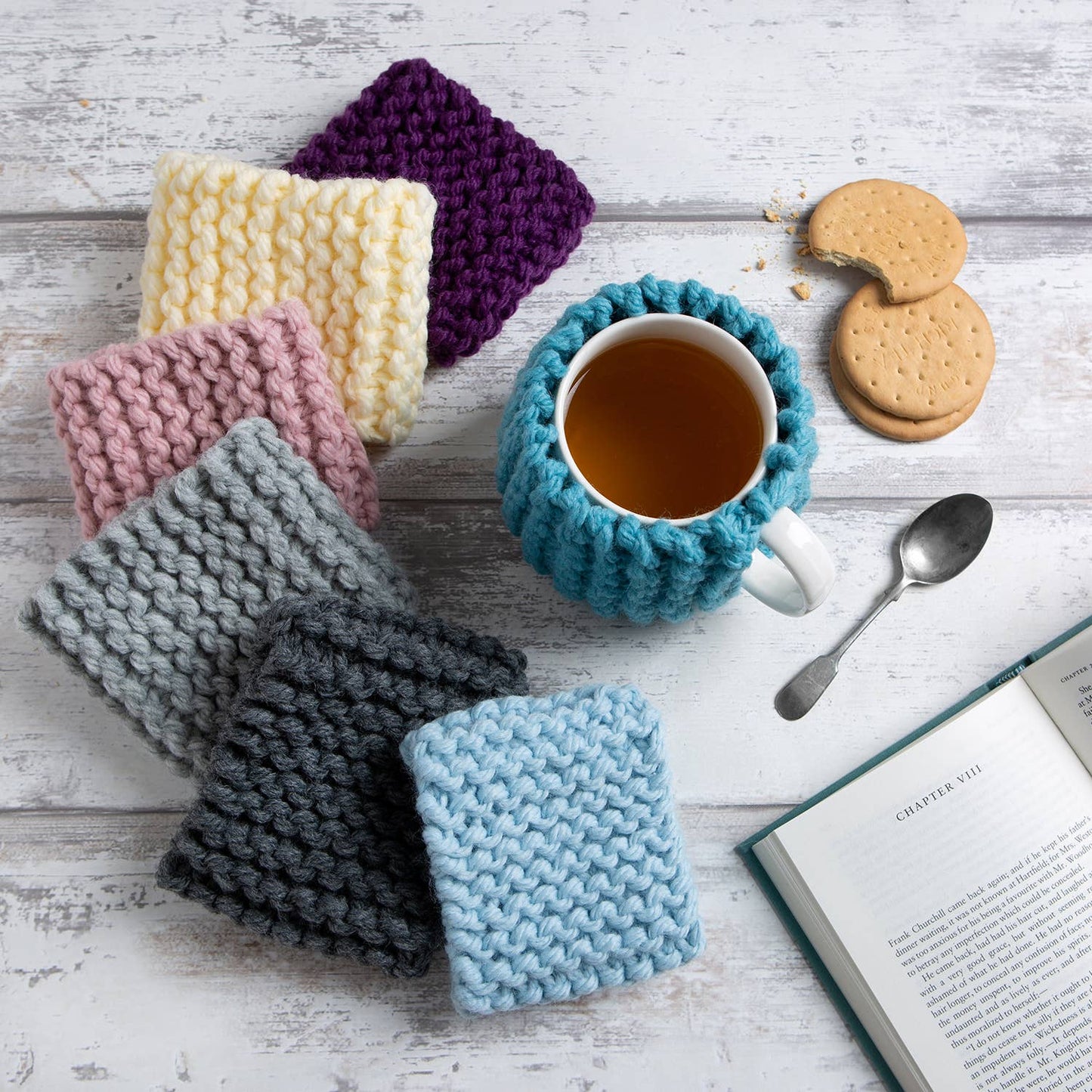 Beginner Cup Cosy Knitting Kit