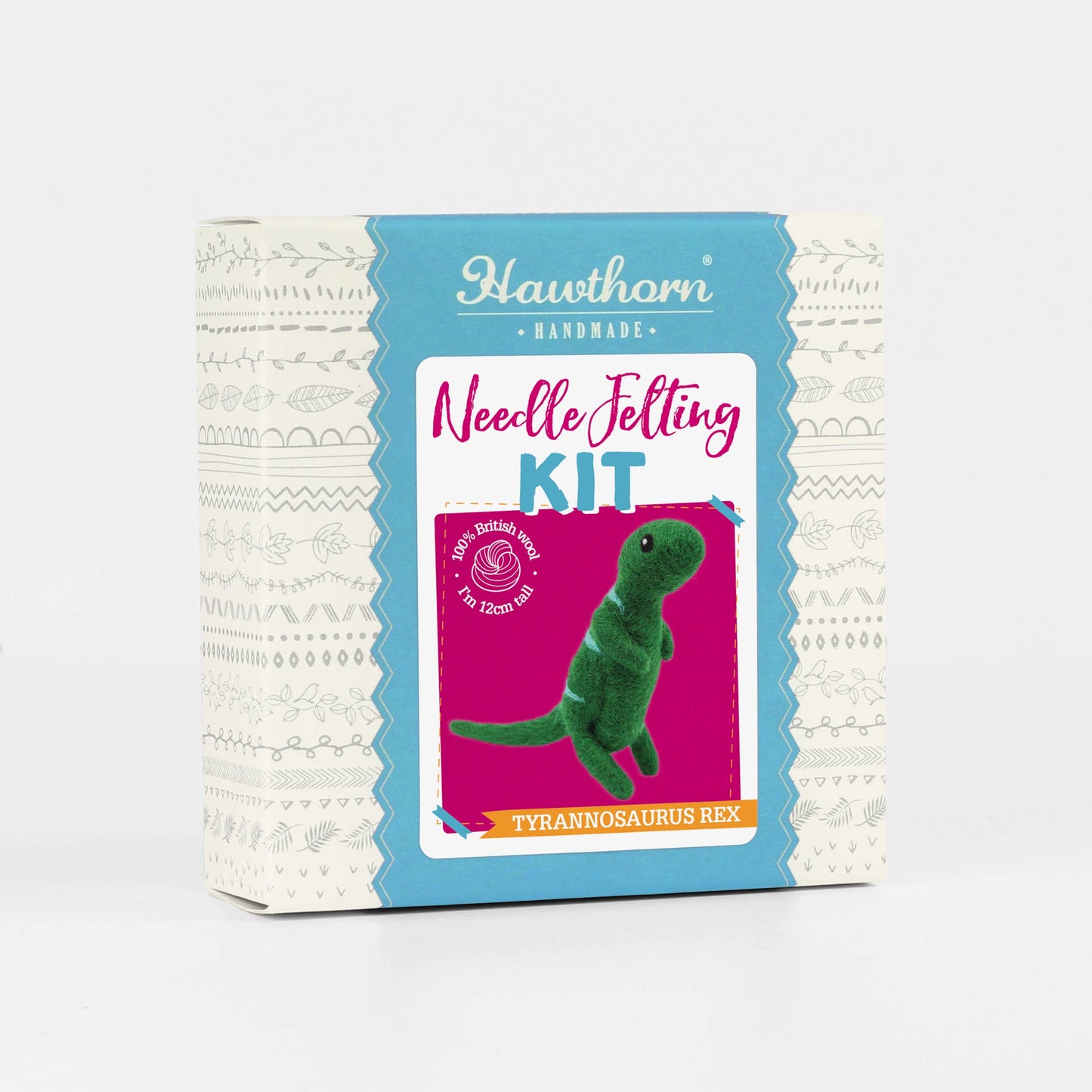 T-Rex Mini Needle Felting Kit | Beginner Craft Kit