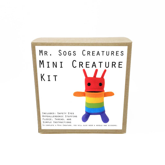 Mini Creature DIY Plush Sewing Kit: Rainbow