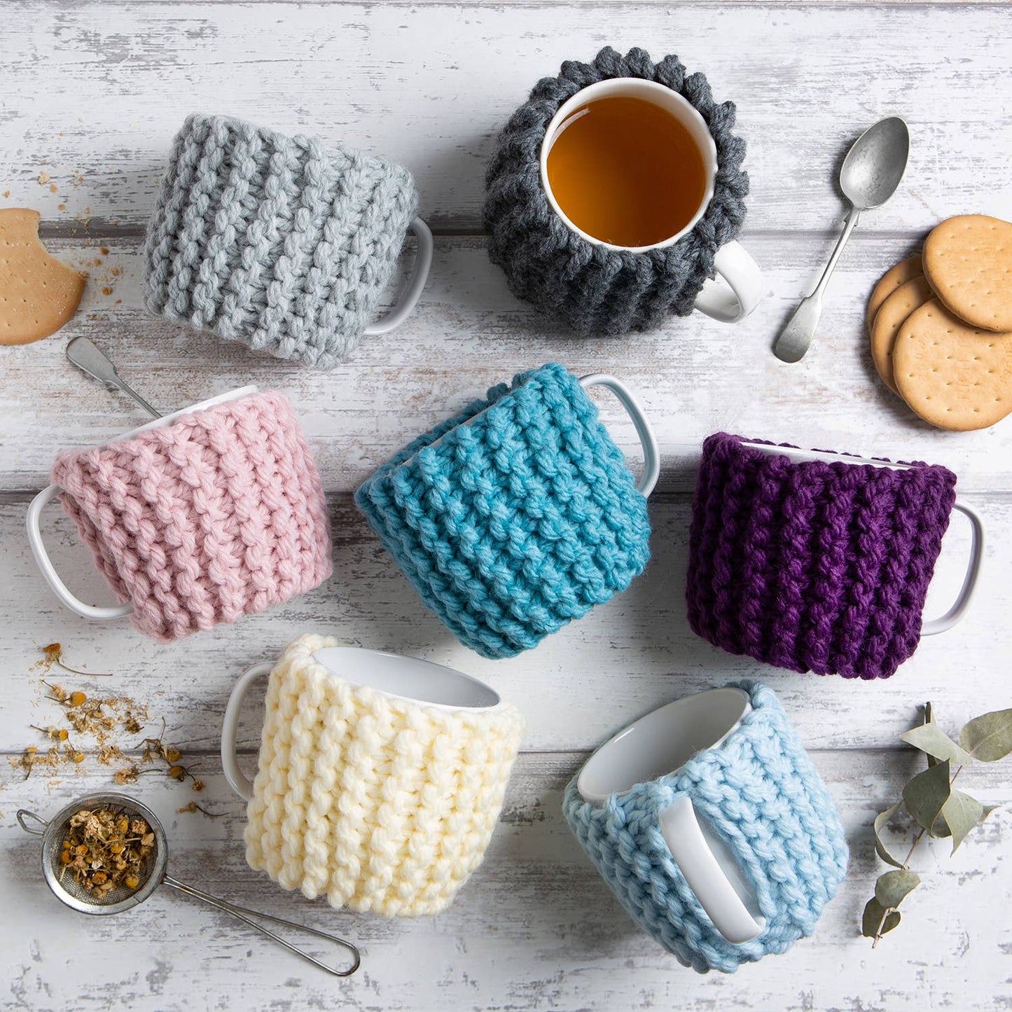 Beginner Cup Cosy Knitting Kit