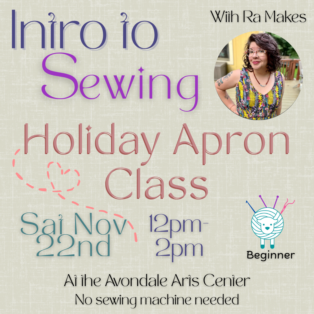 Intro to Sewing: Holiday Apron Class
