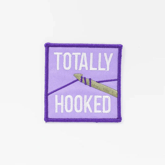 Embroidered Patch - Totally Hooked